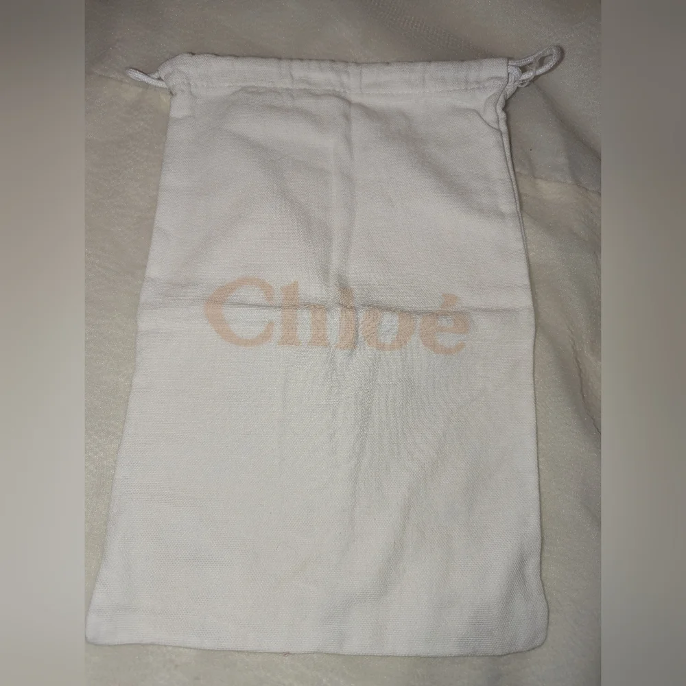 Chloé Dust Storage Bag 8.5” X 12.5” Cream EUC